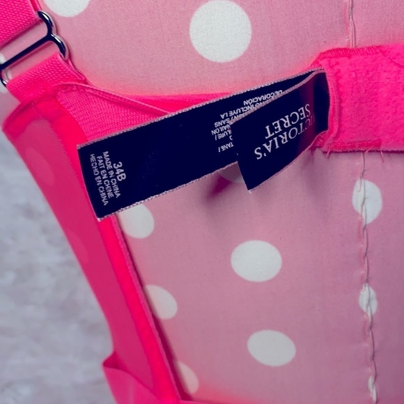 Victoria’s Secret neon pink Merry Widow sheer lace & mesh garter lingerie - Picture 9 of 11